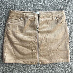 Love tree corduroy mini skirt